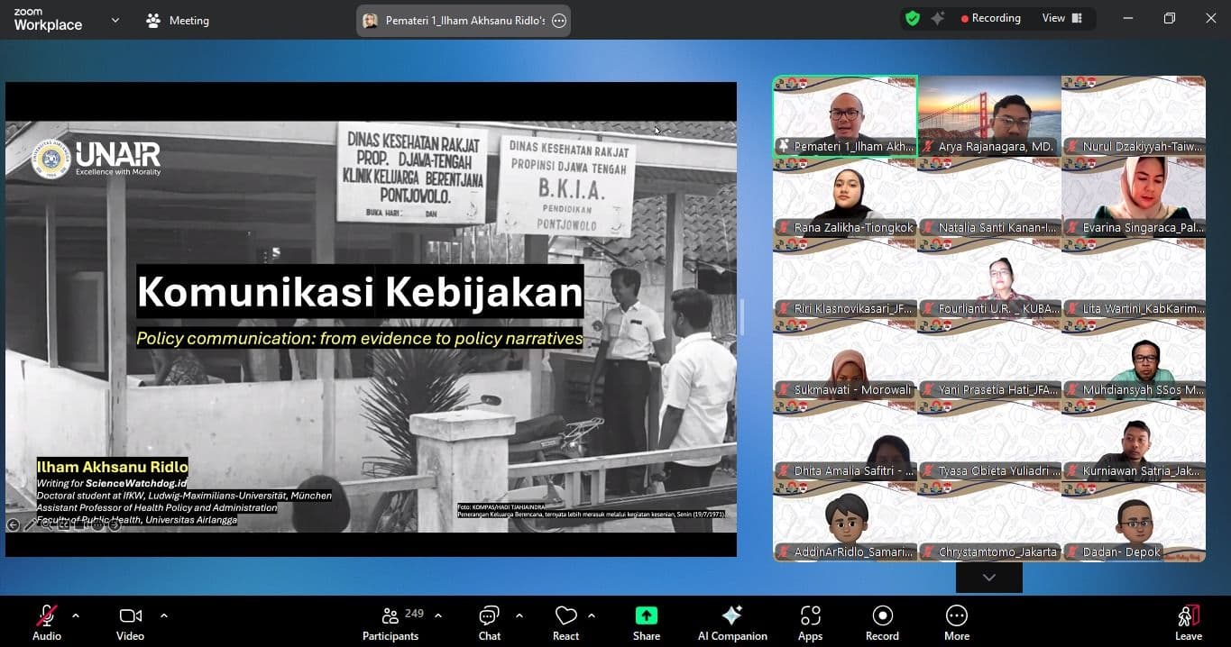 [RILIS PERS] Workshop Pelatihan Policy Brief