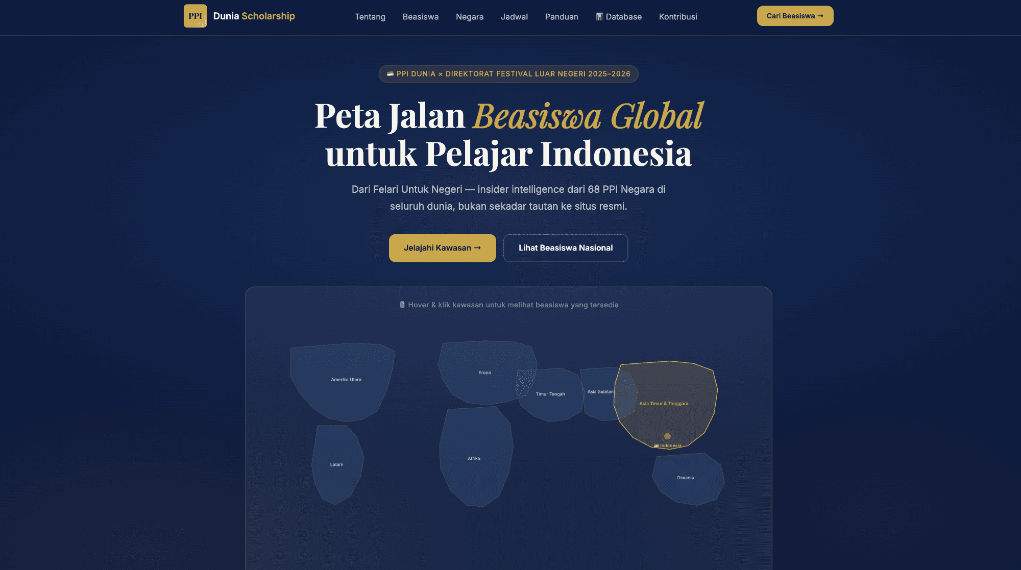 PPI Dunia Luncurkan Portal Scholarship Guide, Peta Jalan Beasiswa Global untuk Pelajar Indonesia